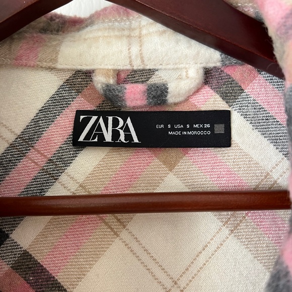 Plaid Zara Flannel Shacket - Picture 4 of 6